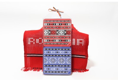 Suporturi pahare cusături româneşti set 4 buc